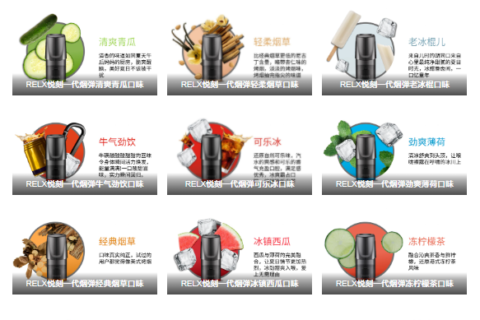 悦刻一代烟弹口味表，悦刻一代烟弹口味大全