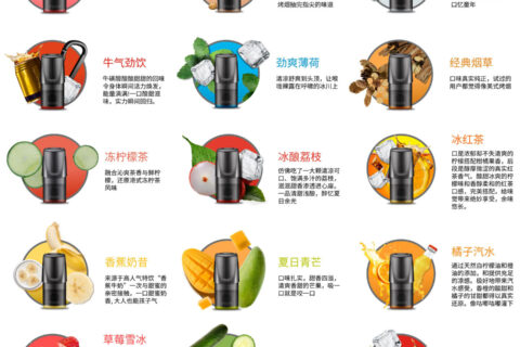 悦刻一代烟弹口味表，RELX悦刻1代烟弹口味大全