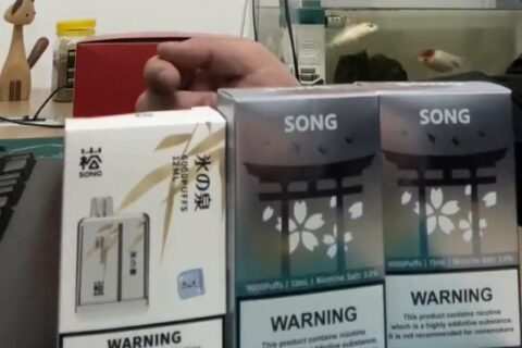 崧盒一次性电子烟口味推荐：冰矿泉水